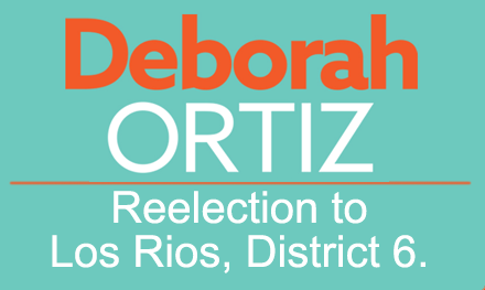 Deborah Ortiz for Sacramento Board of Supervisors Logo